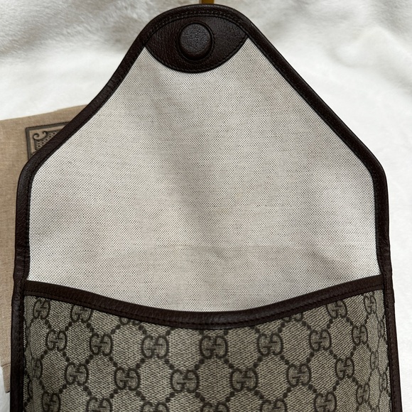 Gucci Neo Vintage Envelope Messenger GG Coated Canvas Medium Authentic - Picture 10 of 14